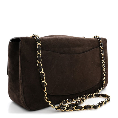 Chanel Suede Calfskin Small Souplissimo Maxi Flap Dark Brown 3 of 11