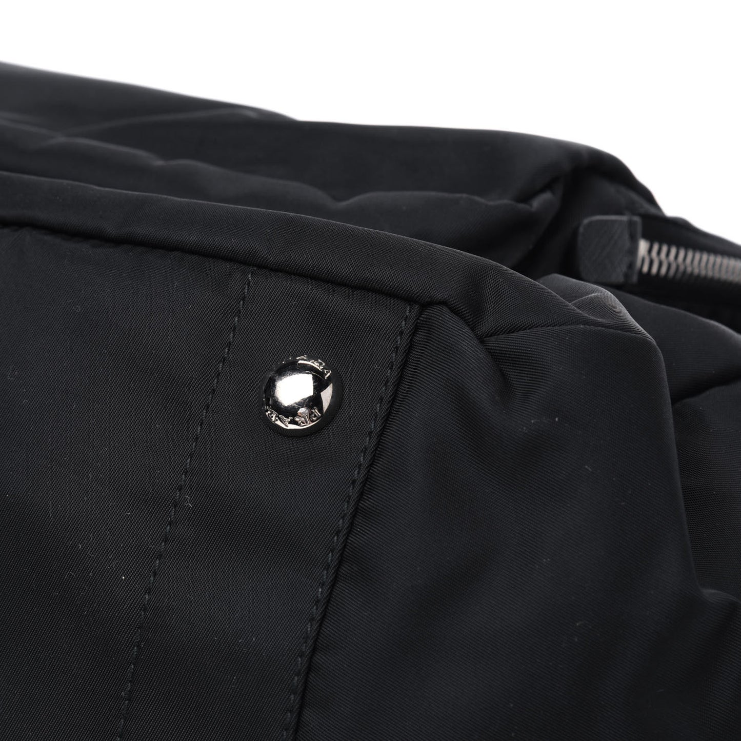 Nylon Vela Baby Bag Black