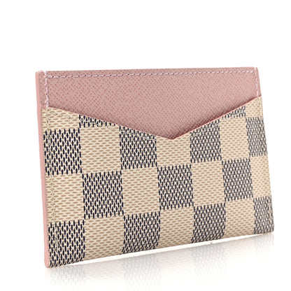 Louis Vuitton Damier Azur Daily Card Holder Rose Ballerine 3 of 6