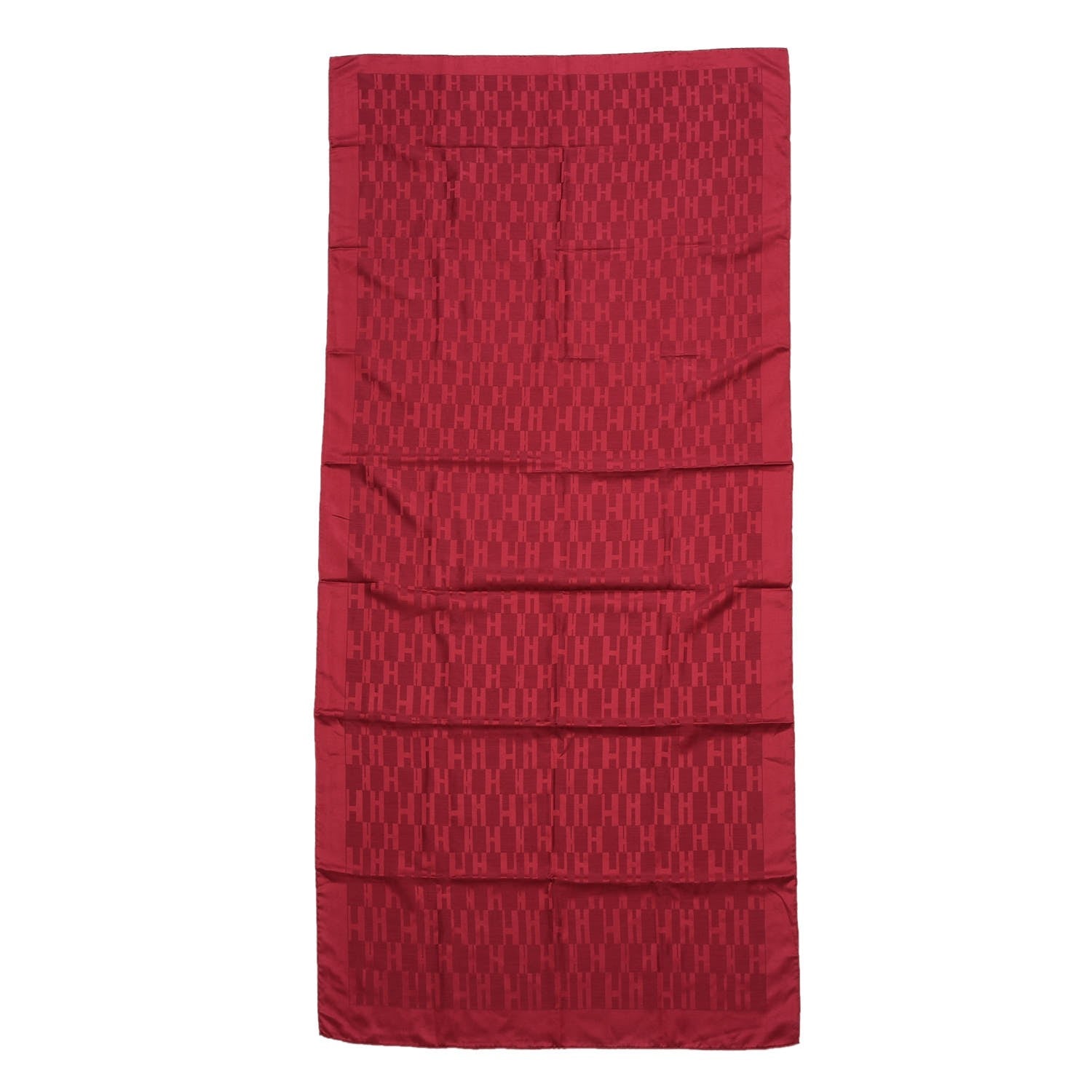 Hermes Silk Wool Faconnee Grand H Scarf 3 of 8