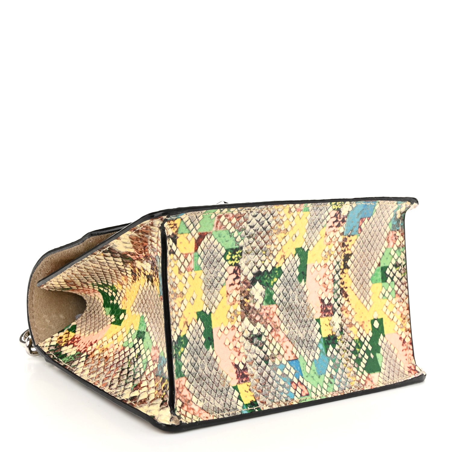 Jimmy Choo Elaphe Snakeskin Madeline Crossbody Satchel Rainbow 4 of 11