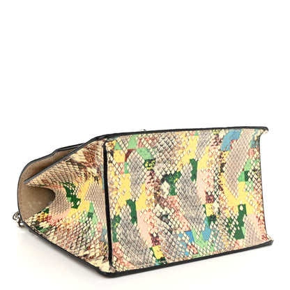 Jimmy Choo Elaphe Snakeskin Madeline Crossbody Satchel Rainbow 4 of 11