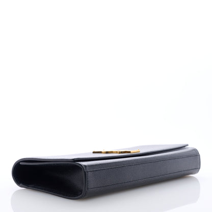 Saint Laurent Grain De Poudre Monogram Cassandre Clutch Black 4 of 6