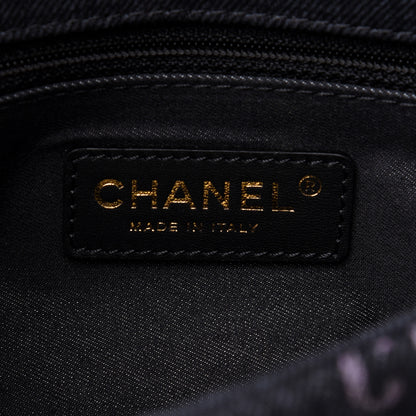 Chanel Denim Quilted Denim Mood Mini Rectangular Flap Black Multicolor 6 of 13