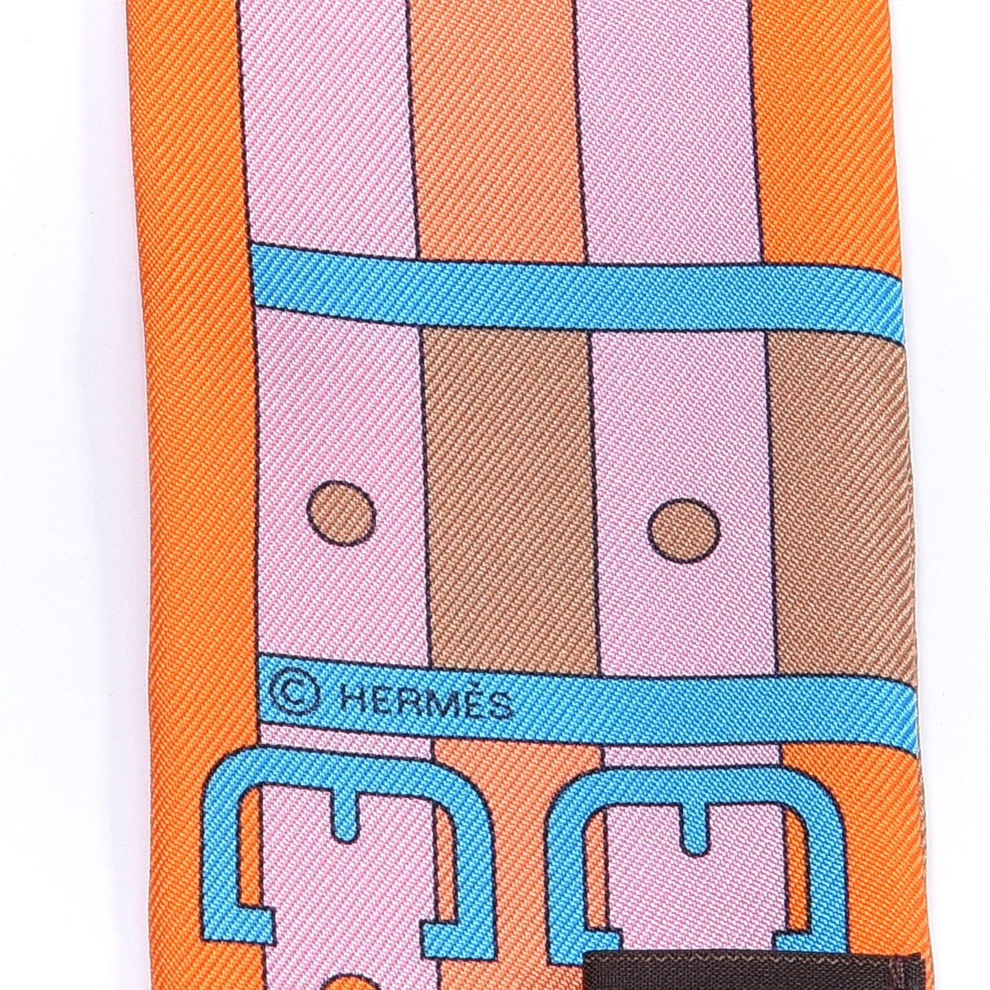Silk Rocabar Twilly Orange Bleu Ciel