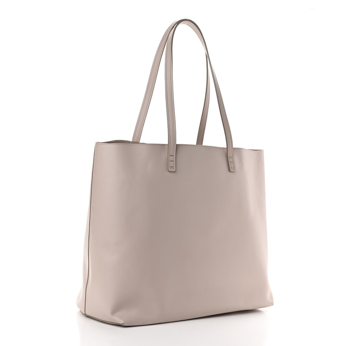 Vitello Ginevra Elaphe Monster Eyes Shopping Tote Grigio Polvere Naturale