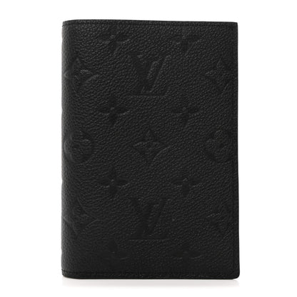 Louis Vuitton Empreinte Monogram Passport Cover Black 1 of 7