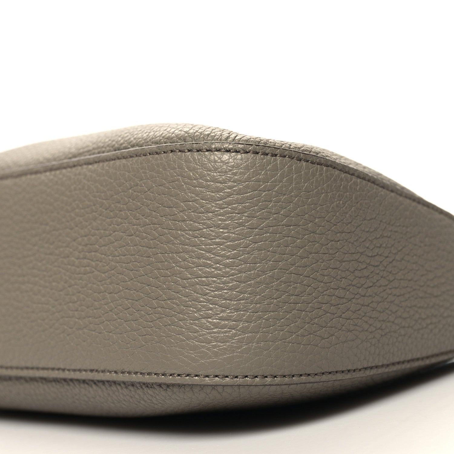 Prada Vitello Daino Soft Zippered Messenger Hobo Argilla 9 of 9