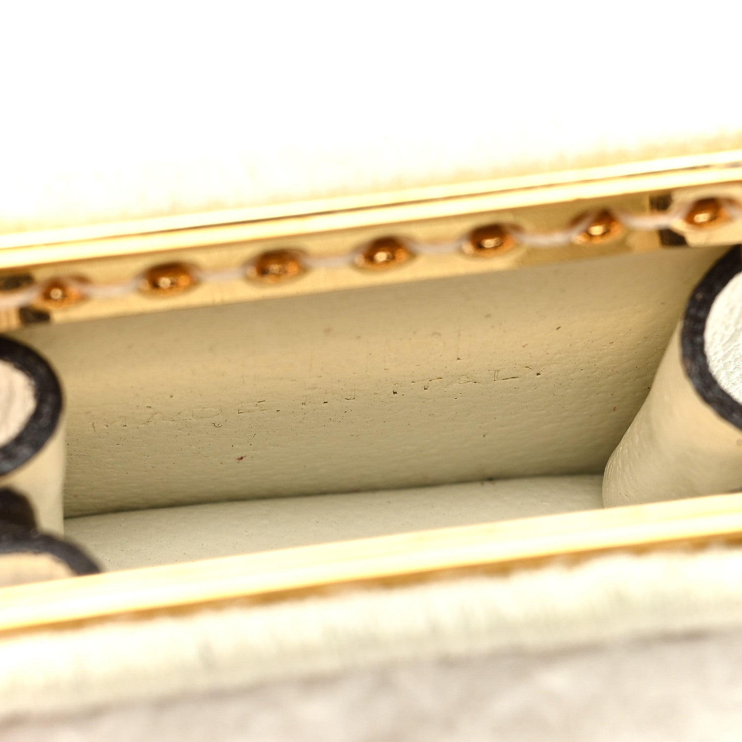 Fendi Sheepskin Fendiroma Peekaboo Key Case White 6 of 8