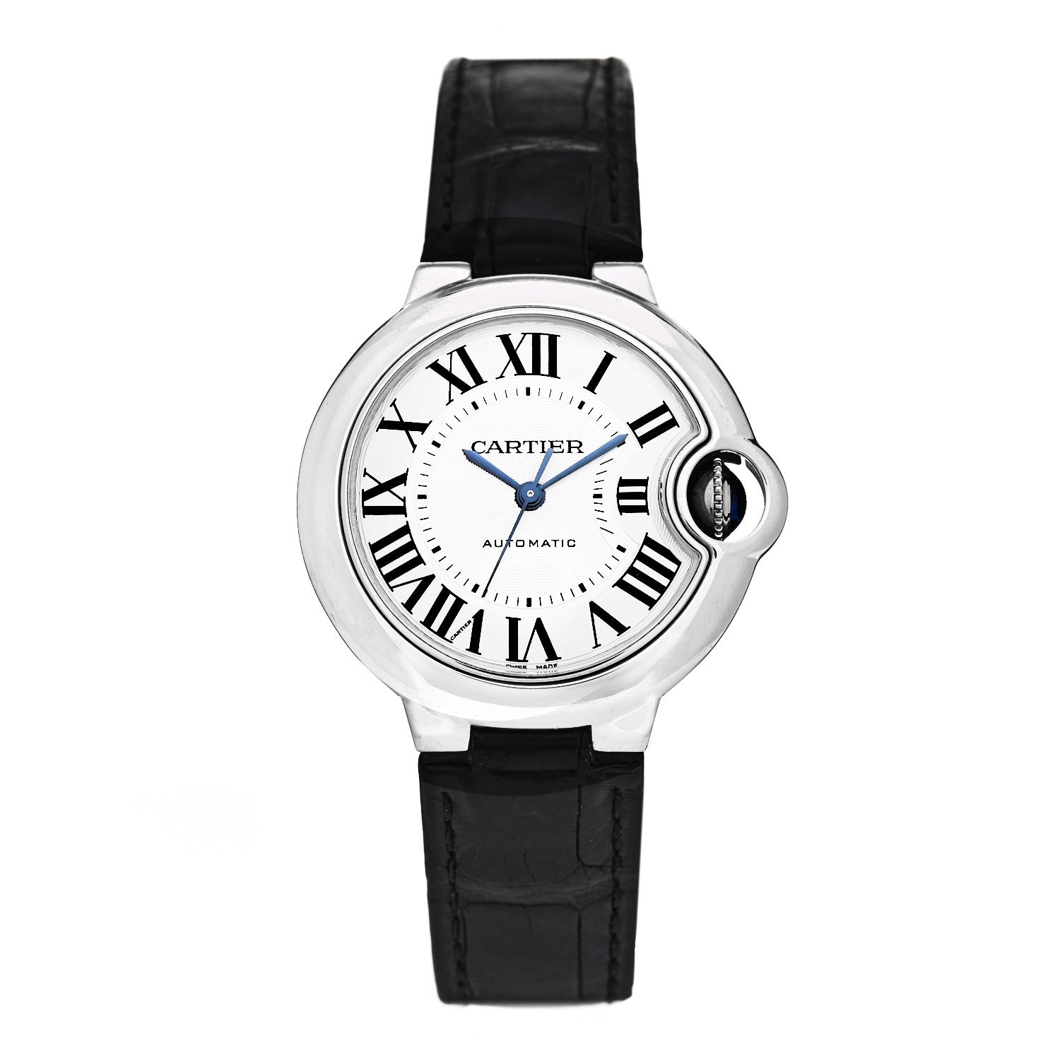 Cartier Stainless Steel Alligator 33mm Ballon Bleu De Cartier Automatic Watch 1 of 5