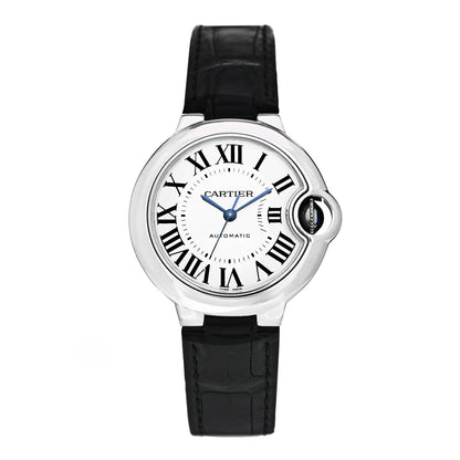 Cartier Stainless Steel Alligator 33mm Ballon Bleu De Cartier Automatic Watch 1 of 5