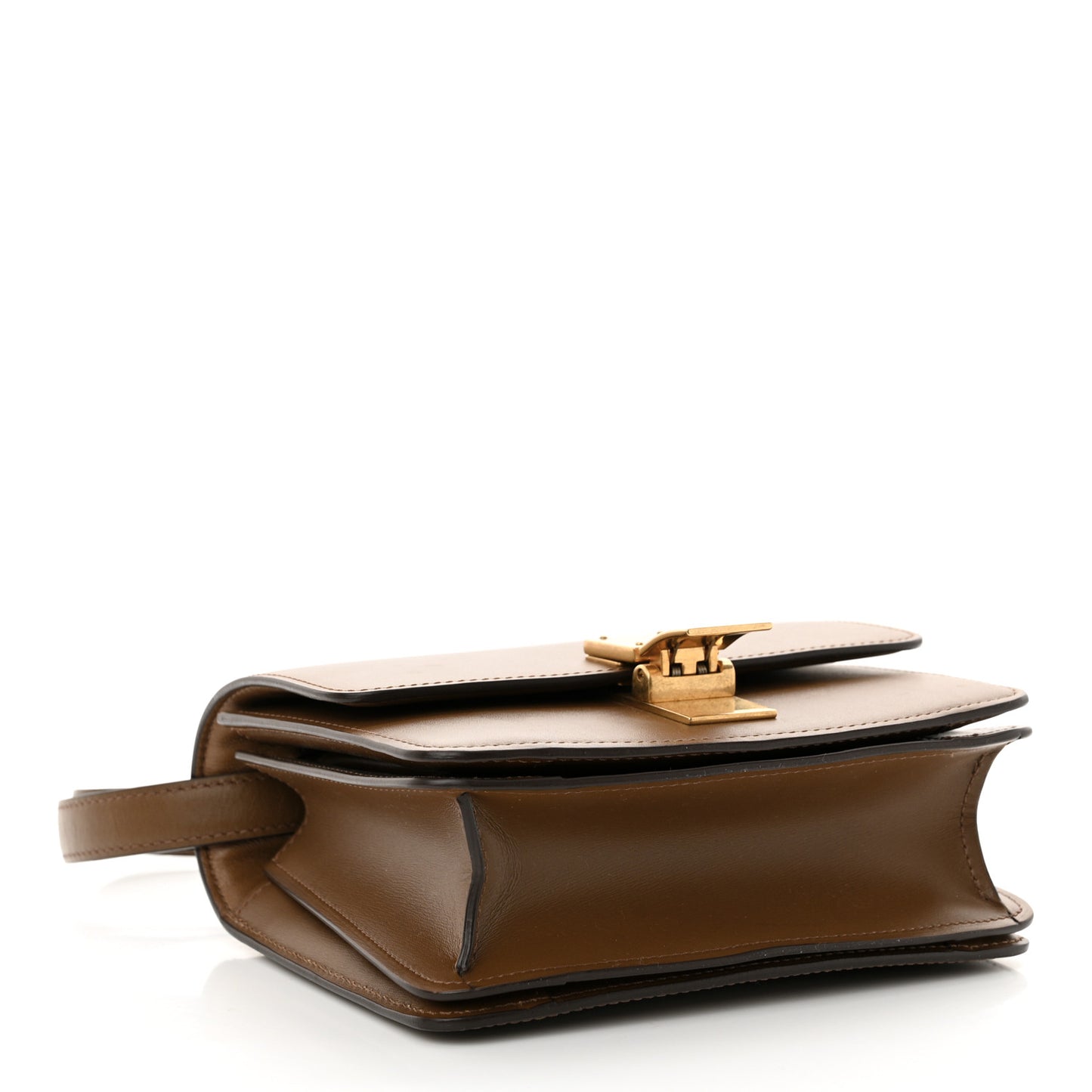 Box Calfskin Small Classic Box Flap Bag Camel