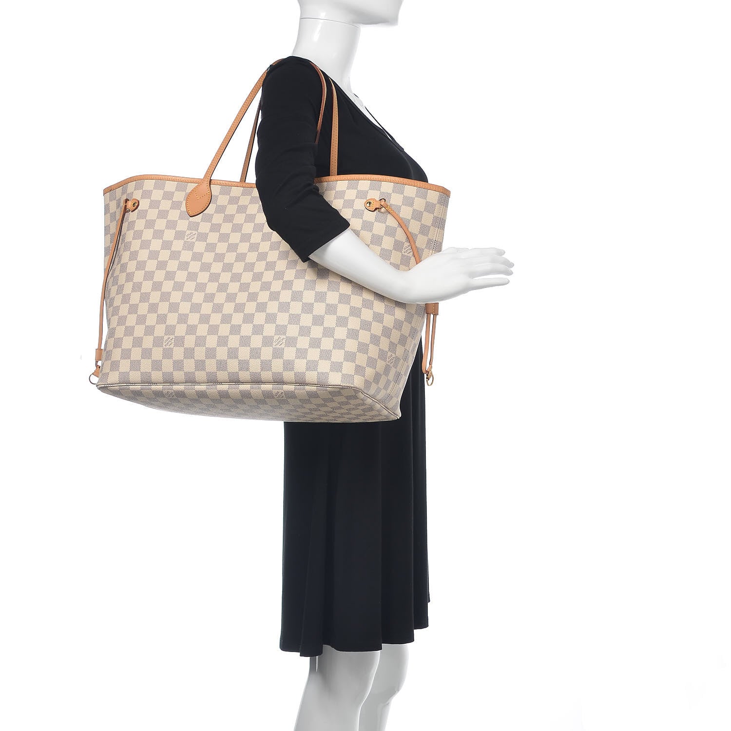 Louis Vuitton Damier Azur Neo Neverfull GM Rose Ballerine 2 of 9