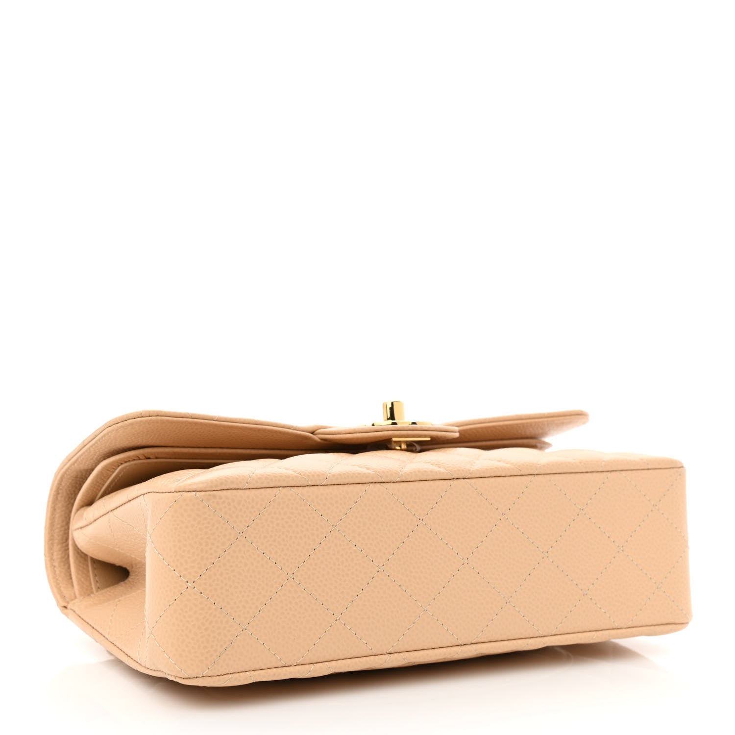 Chanel Caviar Quilted Small Double Flap Beige 3 of 9