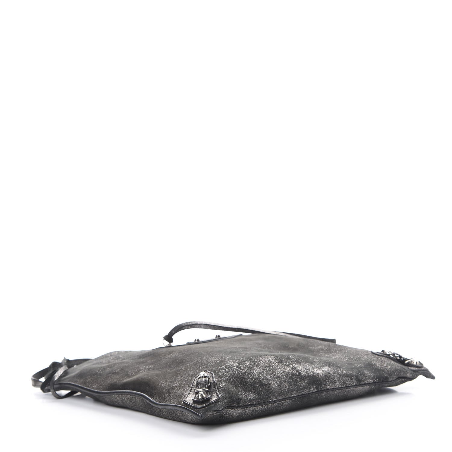 Balenciaga Metallic Calfskin Milkyway Ligne Papier Messenger Black 3 of 11