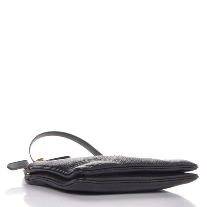 Prada Vitello Daino Double Zip Crossbody Bag Black 4 of 10