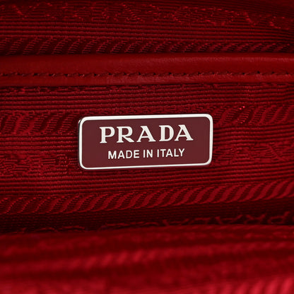 Prada Soft Calfskin Impunture Diagramme Day Backpack Fuoco 6 of 10