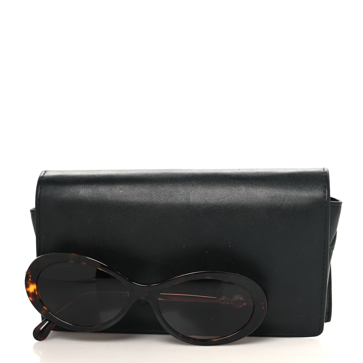 Chanel Acetate Pearl Sunglasses 5428-H-A Tortoise 1673360