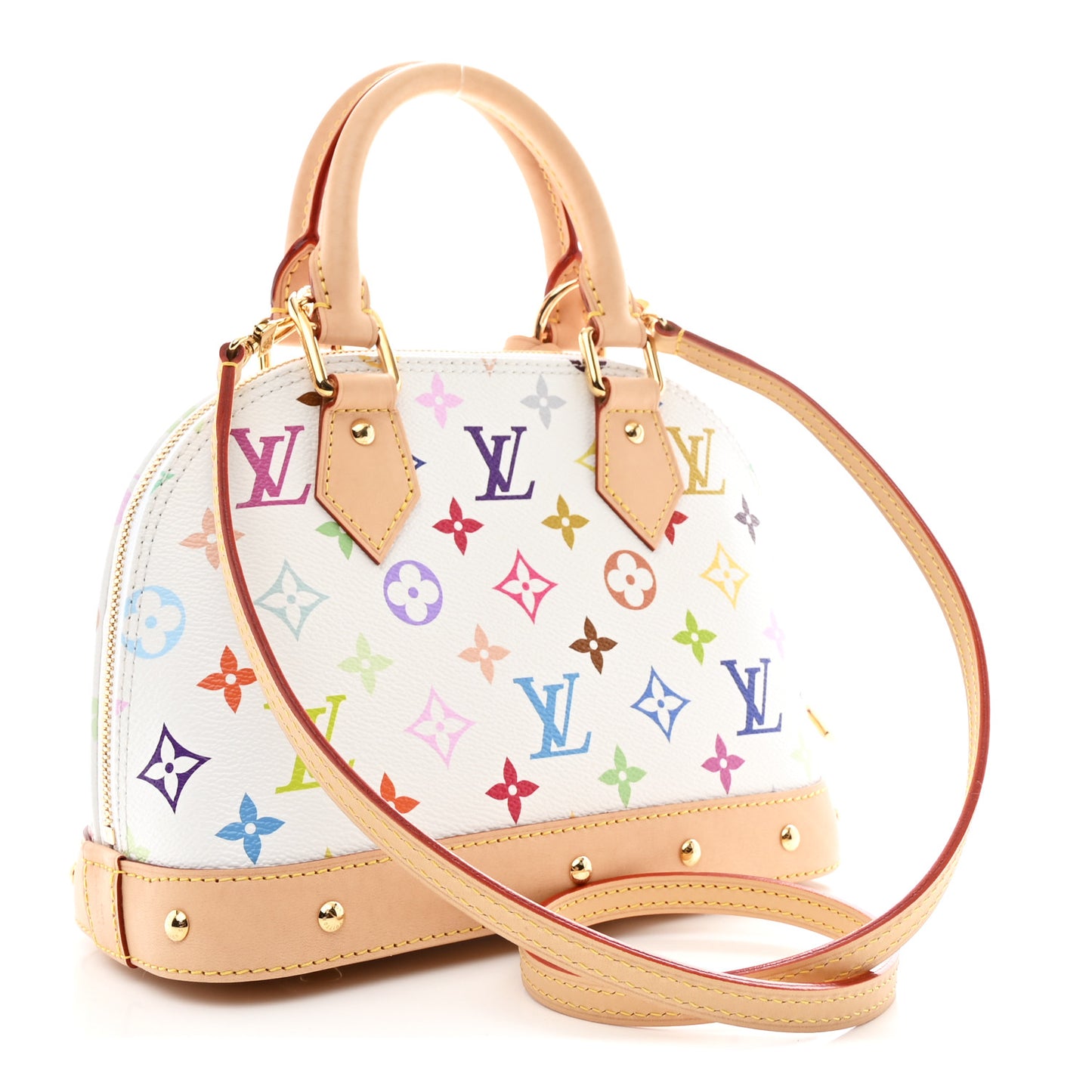 LV x TM Monogram Multicolor Alma BB White