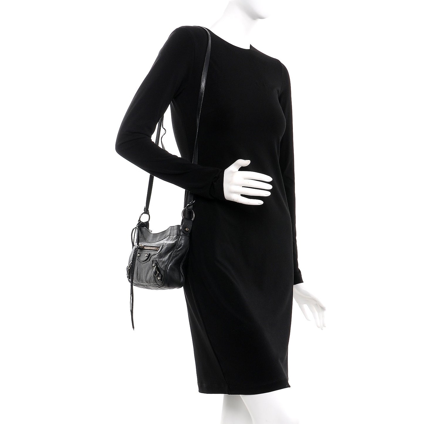 Agneau Classic Hardware Hip Black