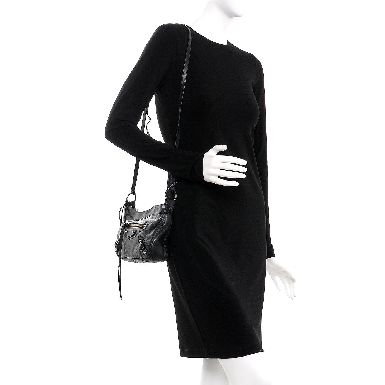 Balenciaga Agneau Classic Hardware Hip Black 2 of 10