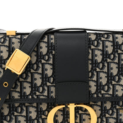 Christian Dior Oblique 30 Montaigne Flap Bag Blue 8 of 12