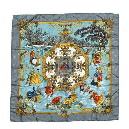 Hermes Silk Joies d'Hiver Scarf 90 1 of 5