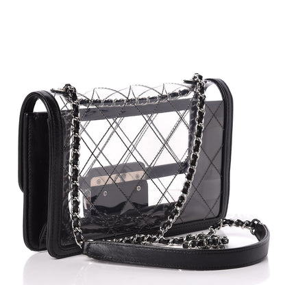 Chanel PVC Lambskin Quilted Mini Beauty Lock Flap Black 3 of 10