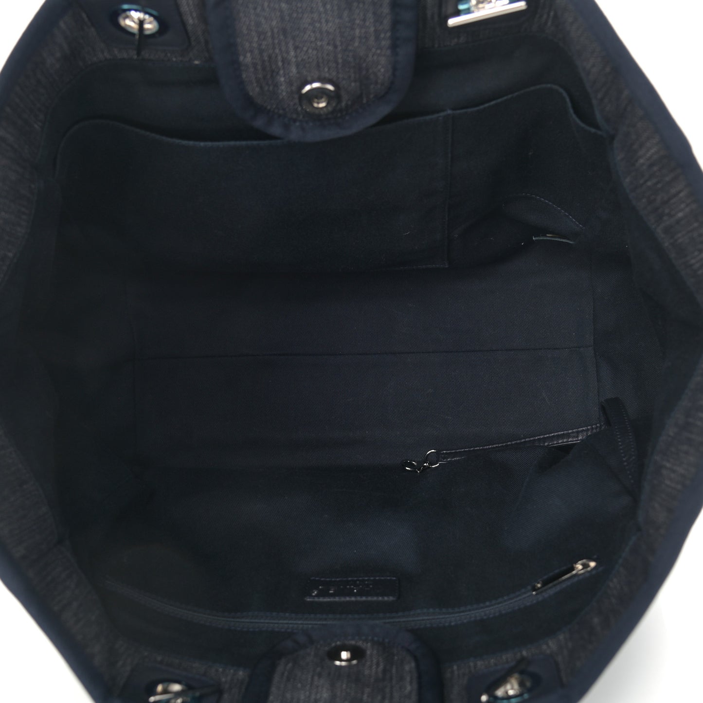 Denim Medium Deauville Tote Dark Blue