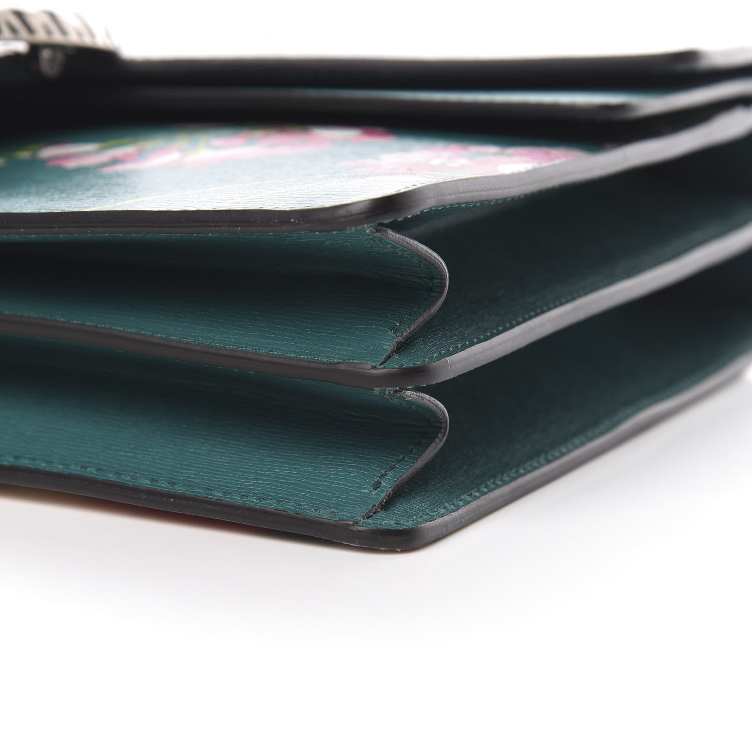 Gucci Calfskin Blooms Print Medium Dionysus Shoulder Bag Bright Emerald Multicolor 10 of 10
