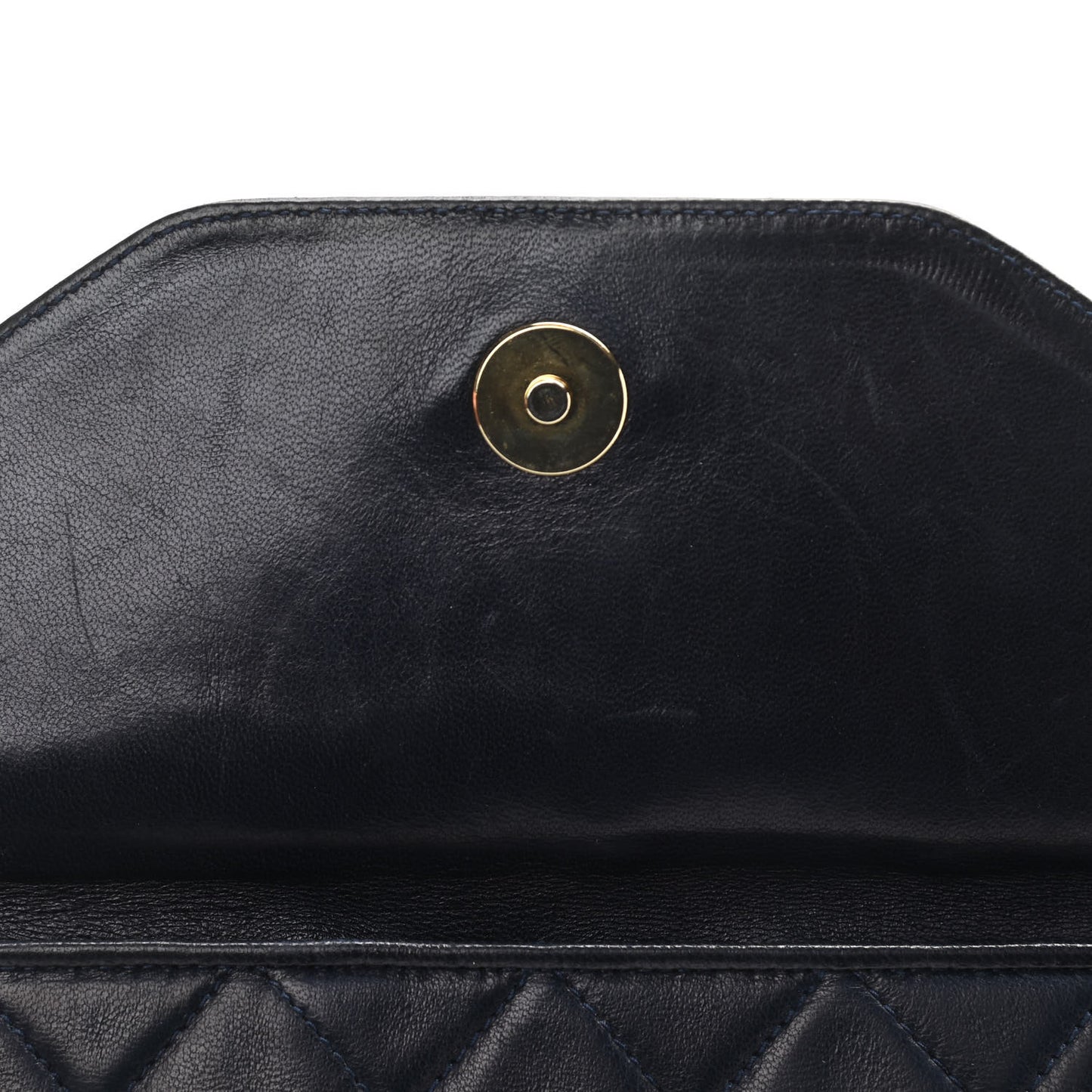 Lambskin Quilted Tassel Camera Case Navy