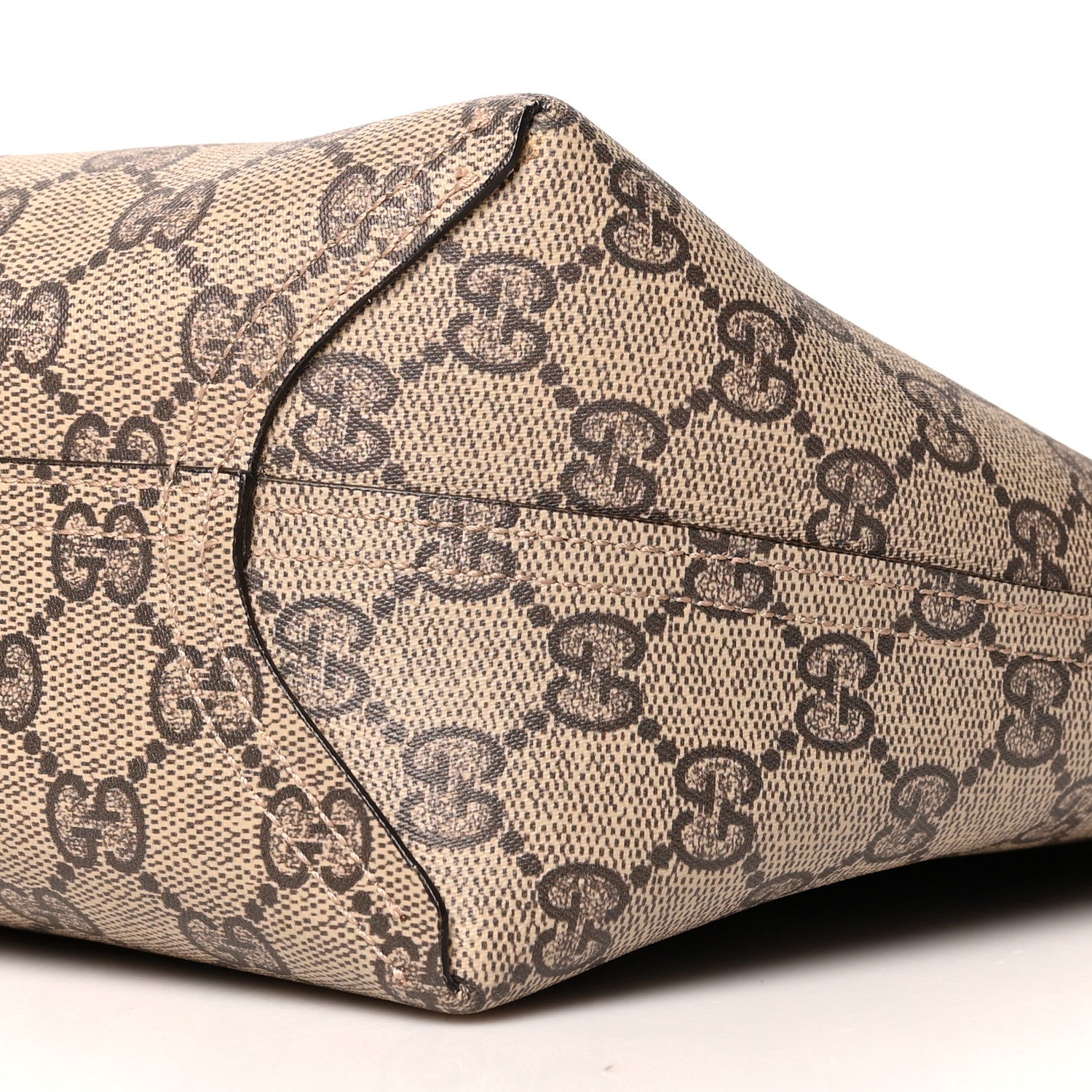 Gucci Textured Calfskin Monogram Small Reversible GG Tote Dark Cipria 9 of 15
