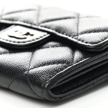 Chanel Caviar Quilted Flap Card Holder On Chain Black 11 of 13