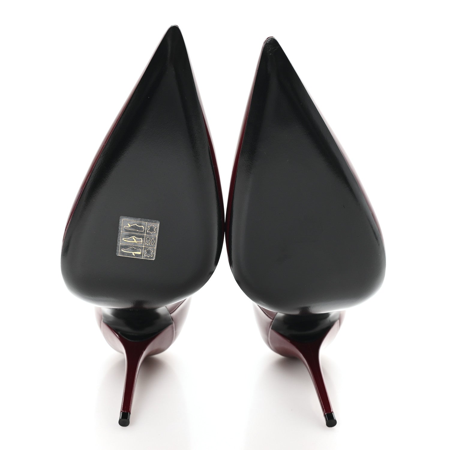 Saint Laurent Vernice Seta Soft Norma 90 Pumps 39 Grenat 6 of 10