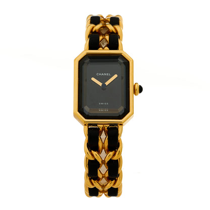 Chanel Stainless Steel Lambskin 20mm Chain Premiere Quartz Watch Gold M 1 of 4