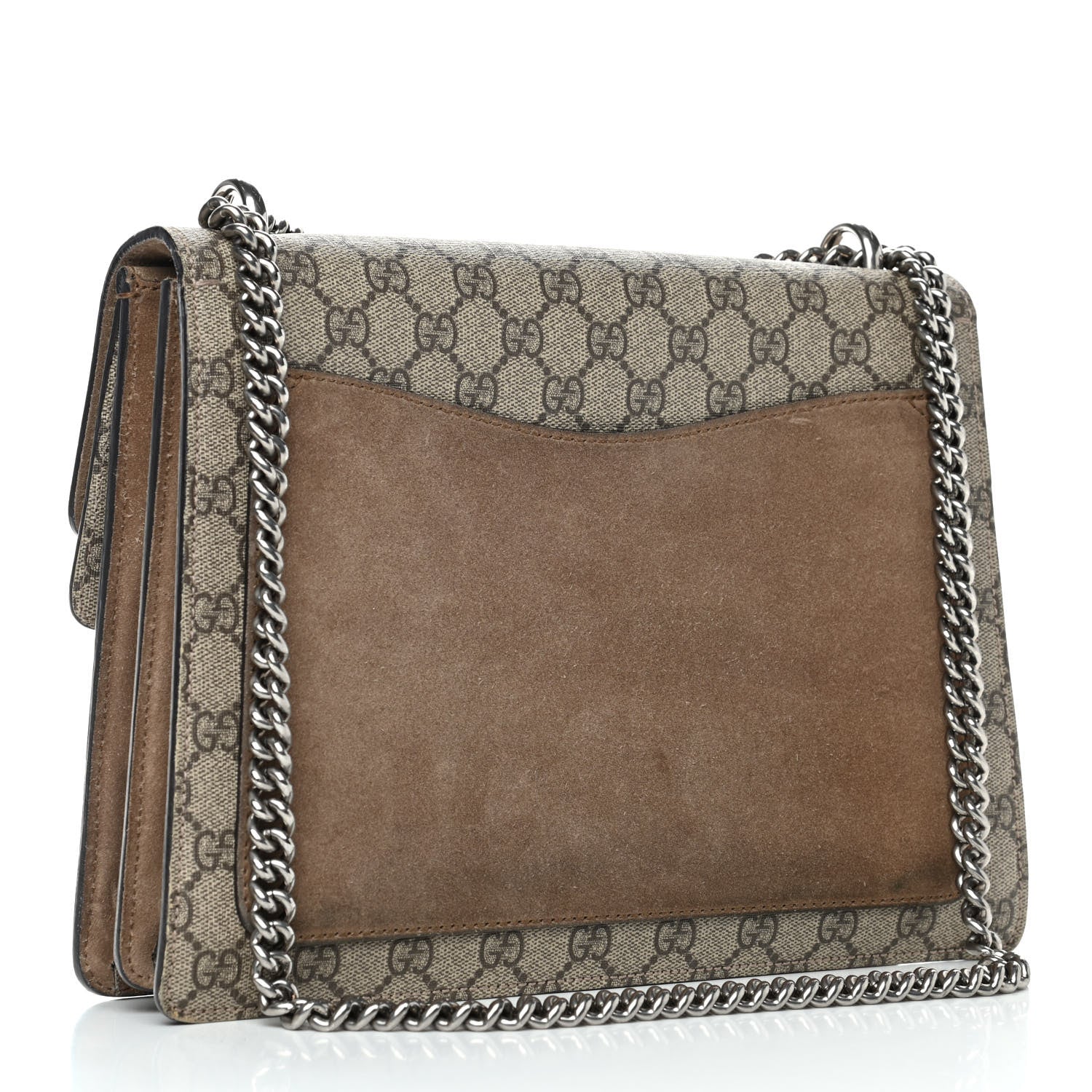Gucci GG Supreme Monogram Medium Dionysus Shoulder Bag Taupe 2 of 7