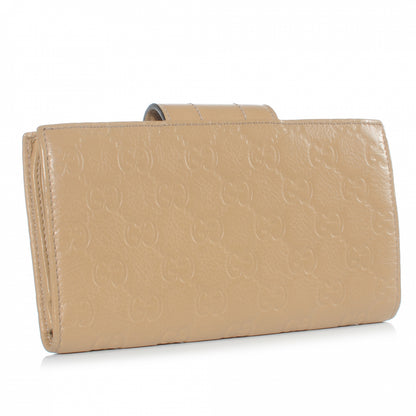 Gucci Guccissima Ladies Web Long Wallet Beige 3 of 7