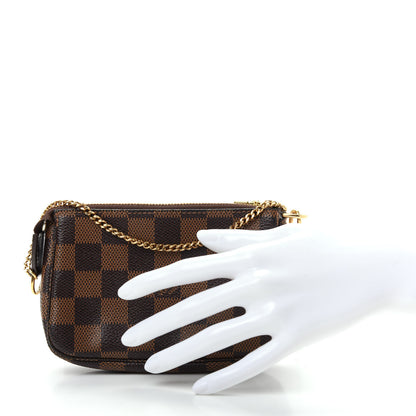 Louis Vuitton Damier Ebene Mini Pochette Accessories 2 of 8