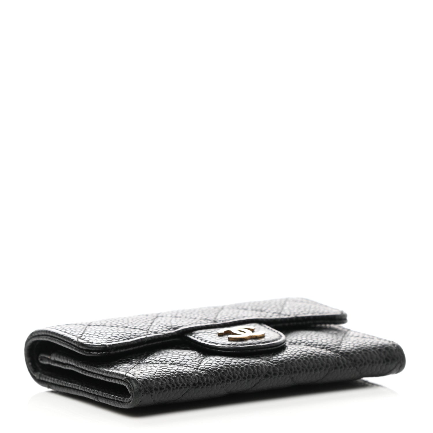 Chanel Caviar Quilted Flap Card Holder Black 4 of 9