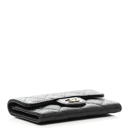 Chanel Caviar Quilted Flap Card Holder Black 4 of 9