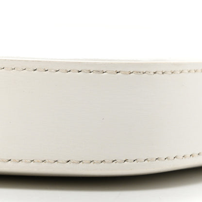 Celine Shiny Calfskin Medium Croque Bag Artic White 10 of 18