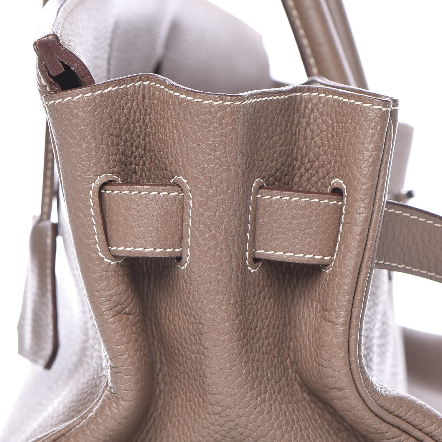 Hermes Taurillon Clemence JPG Shoulder Birkin II 42 Etoupe 13 of 37