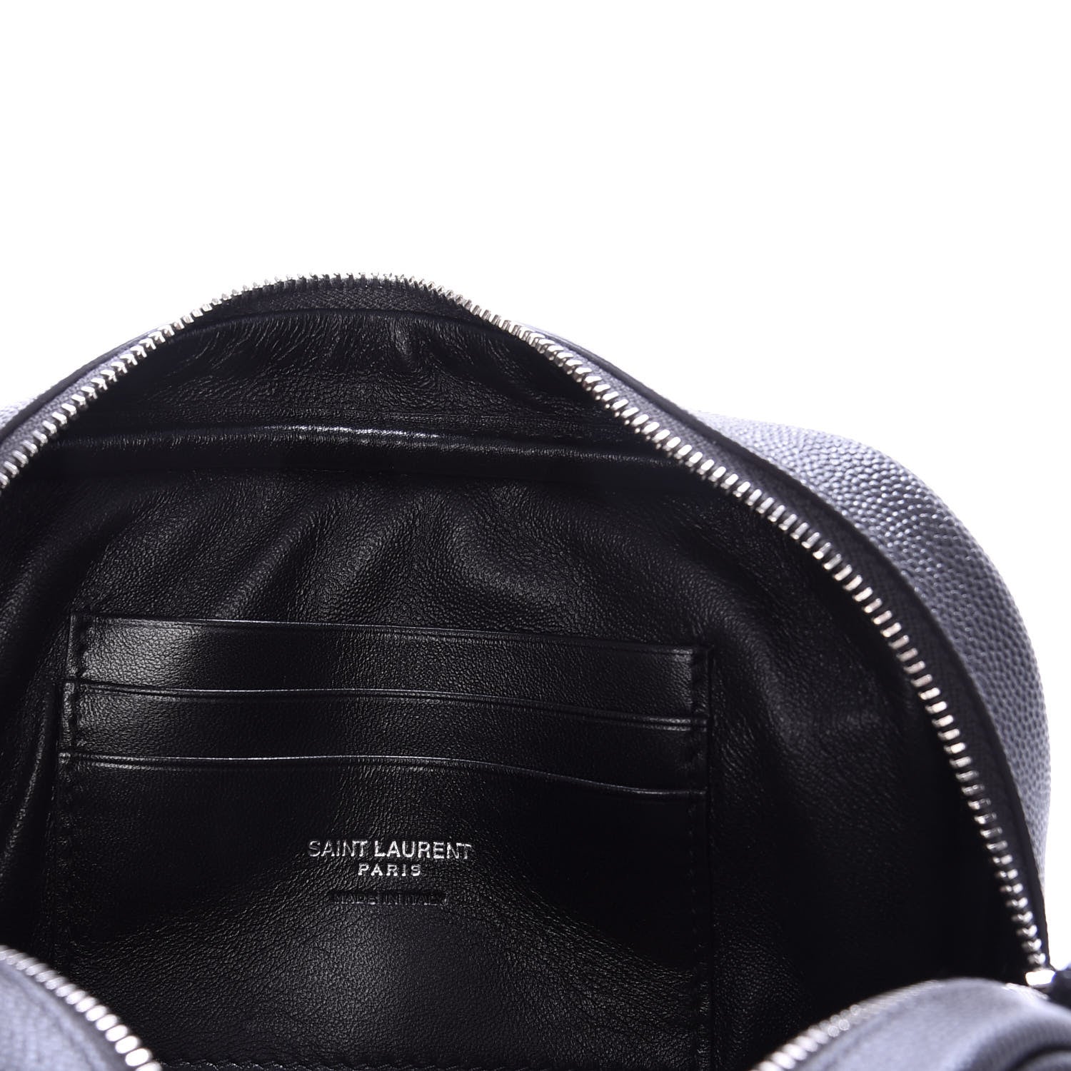 Saint Laurent Grain De Poudre Matelasse Monogram Mini Lou Camera Bag Dark Smog 7 of 9