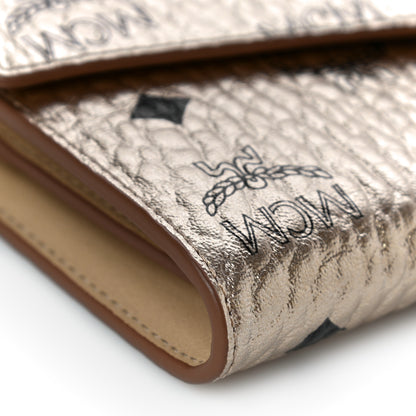 MCM Metallic Visetos Patricia Wallet On Chain Gold 8 of 10