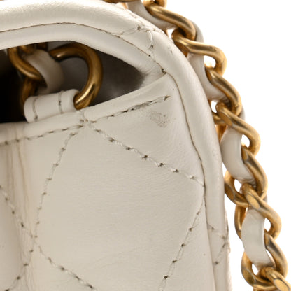 Chanel Lambskin Quilted Mini Rectangular Pearl Crush Flap White 11 of 12