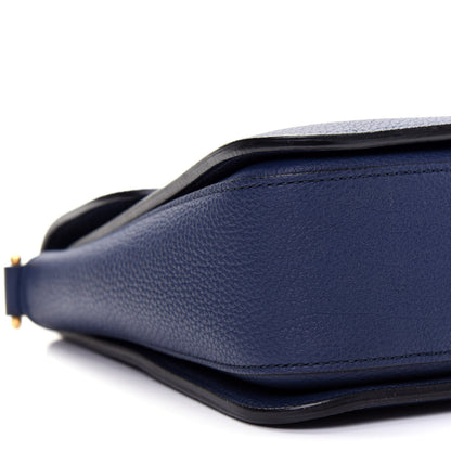 Gucci Soft Grained Calfskin Small Jackie Shoulder Bag Classic Blue Marine 9 of 21