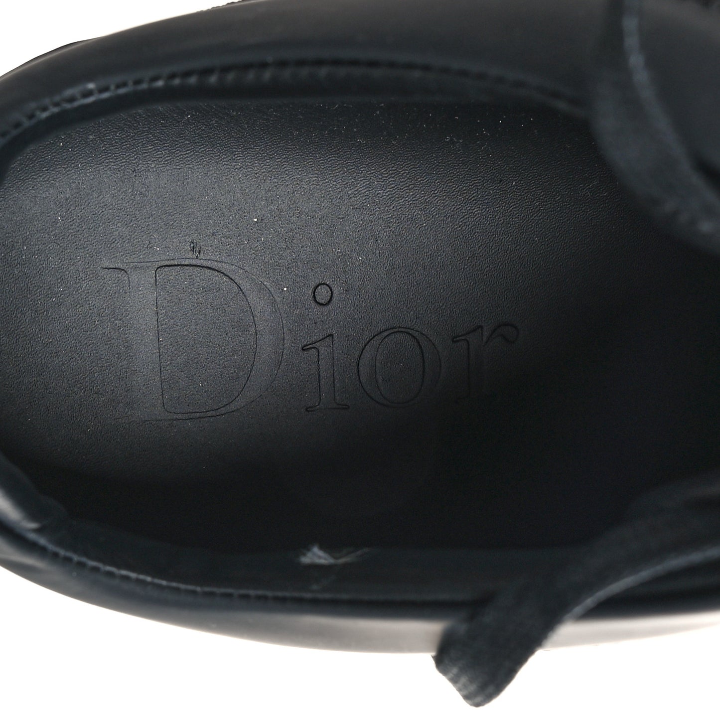 Matte Calfskin Patent Mens Sneakers 40.5 Black