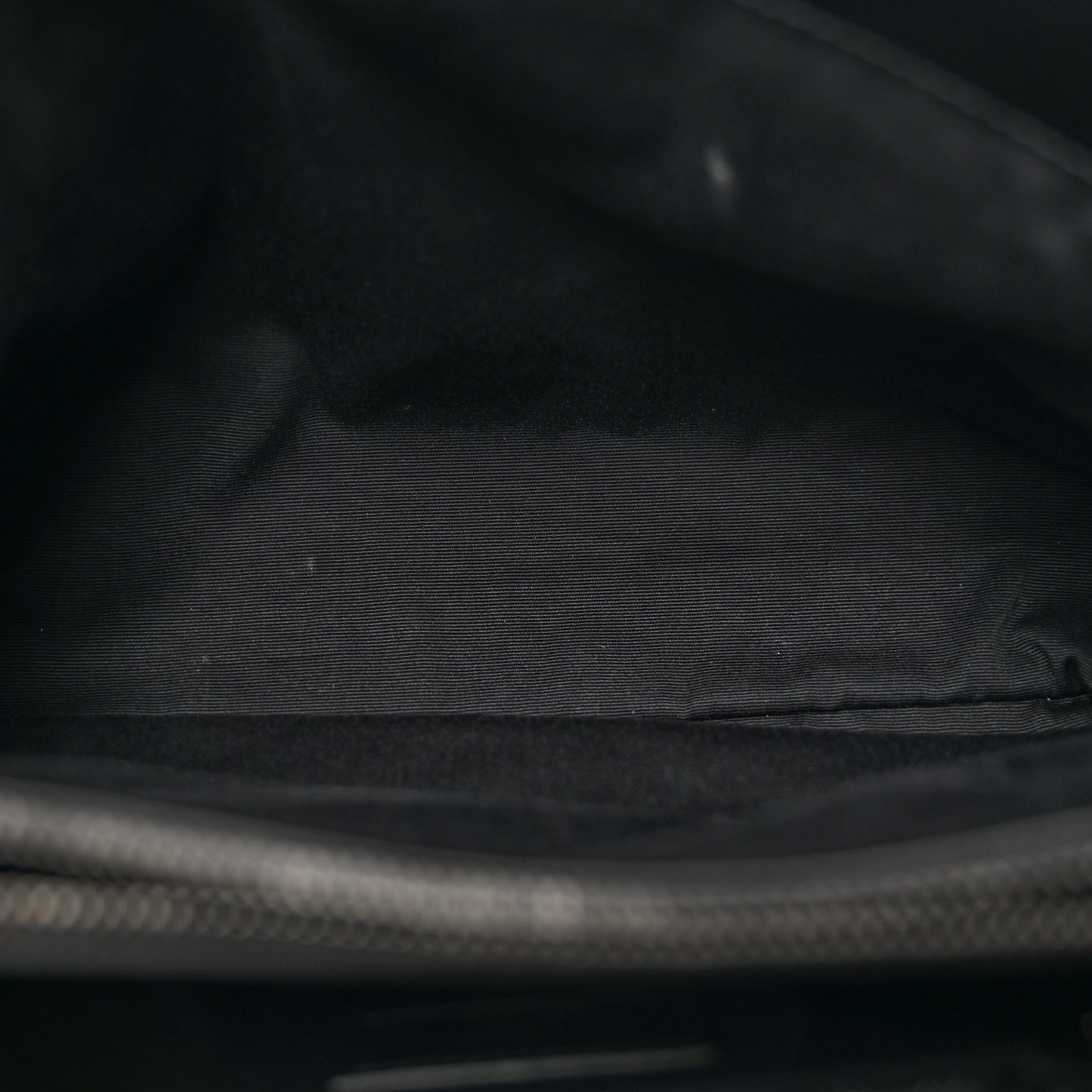 Calfskin Y Quilted Monogram Monochrome Medium Loulou Chain Satchel Black