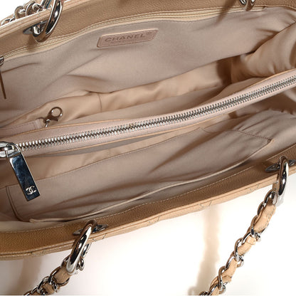 Chanel Caviar Quilted Grand Shopping Tote GST Beige Clair 5 of 7