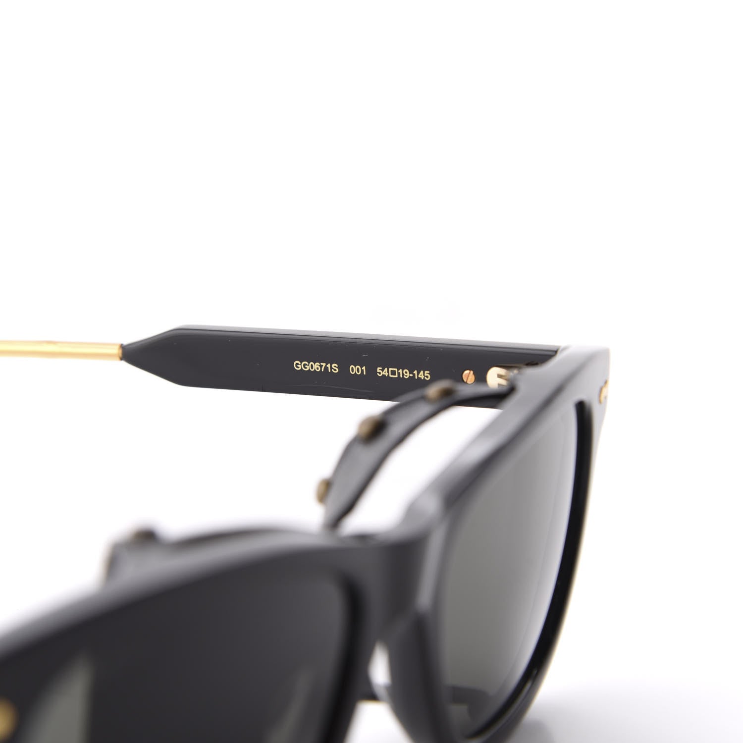 Gucci Acetate Square Frame Sunglasses GG0671S Black 6 of 10